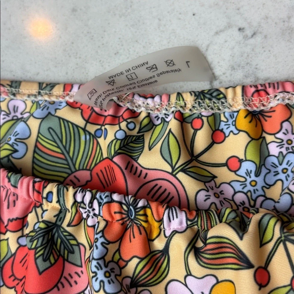 Bikini bundle Shein Amazon, floral, brown, black mix & match EUC